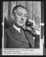 George Patten Savidge, Pasadena Playhouse art director, Beverly Hills, 1935 (copy photo)