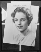 Ruth Blair, Alpha Gamma Delta member, Los Angeles, 1935 (copy photo)