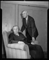 Brigadier General Pegram Whitworth and his wife, Emeline Whitworth, 1935