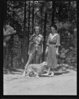 Betty Jane Morrison and Mrs. Richard Atterbury, Lake Arrowhead, 1935