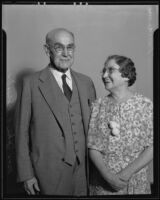 Mr. and Mrs. John E. Roessler celebrate their anniversary, Los Angeles, 1935