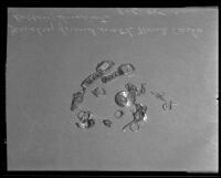 Jewelry found with Monte Carlo robbery suspects, 1935