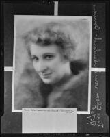 Copy print of a portrait of Mrs. Elsa von Sendenhorst-Bauwens, 1935