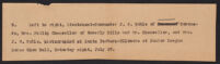 Typescript note describing related photograph of Junior League Horse Show Ball, 1935