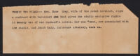 Typescript note describing related photograph, 1935