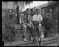 Dr. Ralph Williard and his future test subject, Stephen Simkhovitch, Los Angeles, 1935