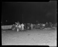Wreckage of Western Air Express crash, Burbank, 1935