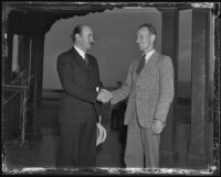 Igor Sikorsky and Sir Charles Kingsford-Smith, Los Angeles, 1935