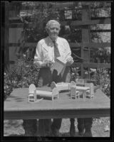 Toy maker A. Thomas Wallop of South Pasadena, 1935