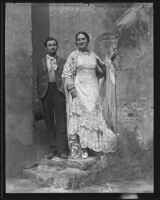 Festival King and Queen Thomas W. Temple and Gabriela Quiroz, San Gabriel, 1935
