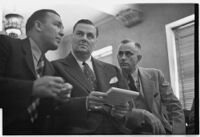 Dan McNally, David Hutton and Jonathan Perkins during the Rheba Crawford case, Los Angeles, 1935