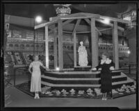 Women with an exhibit at the Los Angeles County Fair, Pomona, 1935