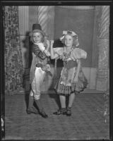 Jean Morrison and Betty Mathieson in Irish jig costumes, Los Angeles, 1935