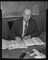 Samuel B. Clark, winner of state spelling contest, Los Angeles, 1935