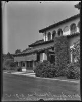 George A. Hormel's home in Beverly Hills after a break in, Los Angeles, 1935