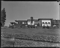 George A. Hormel's home in Beverly Hills after a robbery, Los Angeles, 1935