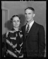 Engagement photograph of Dr. J. W. McLaurin and Lady Katharine Kretschmar, 1935