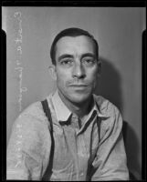 Ernest A. Thompson, arrested in Vice Raid, Los Angeles, 1935