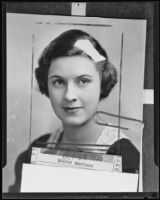 Muriel McClure is given honor for her accomplishments in the Pomona College yearbook, Claremont, 1935