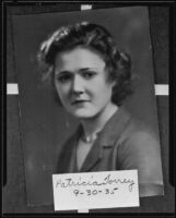 Patricia Torrey, Pasadena socialite, Pasadena, 1935 (copy photo)
