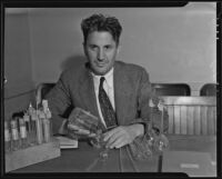 Dr. Emil Bogen, head of new temperance aid school, Los Angeles, 1935