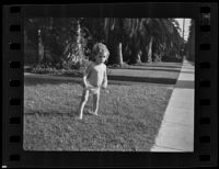 Baby Teddy Chavannes' first steps, Los Angeles, 1935
