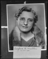 Evylena Nunn Miller, painter and president of the Women Painters of the West, 1935 (copy photo)