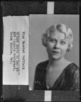 Harriette Duffield, later Harriette Hofflund, Santa Monica, 1935 (copy photo)