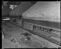 Cement runways underneath Commercial Exchange Building, Los Angeles, between 1935 and 1936