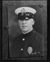 Clarence O. Wood, police officer (copy), Los Angeles, 1935