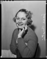 Jane Austin makes local debut, Los Angeles, 1935