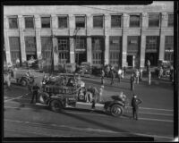 Fire at Superior Produce Distributions, Los Angeles, 1935