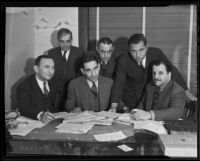 Committee investigating local real estate bondholders' reorganization, Los Angeles, 1935