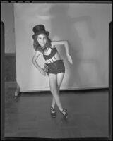 Joan Rider strikes a pose, Los Angeles, 1935