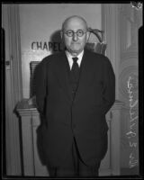Executive secretary of the Goodwill Industries of America Reverend Edgar James Helms, Los Angeles, 1935