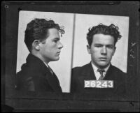 Mugshot of William Edward Hickman, Los Angeles, 1927