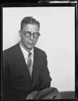 Cyril T. Holmes, prosecution witness at trial of Lois Pantages, Los Angeles, 1929