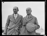 Admiral F. J. Horne standing with unidentified man