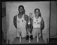 Pentathlon champions Jesse Humber and Clarence Mackey, Los Angeles, 1934
