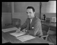 J. M. Hunt, traffic and planning supervisor at Chrysler, Los Angeles, 1932