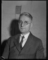 Everett G. Hoffman of American White Cross Association on Drug Addiction, Los Angeles, 1934