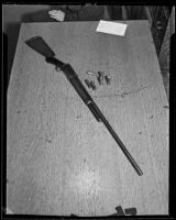 Repeating shot gun belonging to Charles W. Kimball, Los Angeles, circa 1941