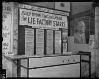 End Poverty in California campaign posters for Upton Sinclair, Los Angeles, 1934