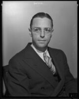 Olympic competitor and sportswriter Dick Hyland, Los Angeles, 1935