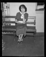 Burglary suspect Helen Smith, Los Angeles County, 1935