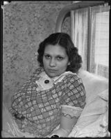 Victim of attempted rape Laura Parr, California, 1935
