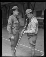 Sargeant L. H. Sanderson and Captain W. B. Zeller, Los Angeles, 1935
