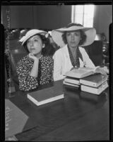 Nena Quartaro and Irene Q. Crummey, lawsuit witnesses, Los Angeles, 1935