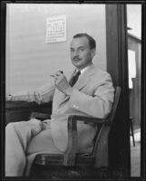 Portrait of George H. Banning, South Pasadena, 1935