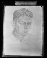 Drawing of Bill Williams by Opal Weimer Fostvedt Tice, 1933-1946